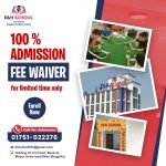 100% admission fee waiver for limited time only. Enroll now. Call for admission 01751-022276, 01333080287, 01333080288, 01333080289